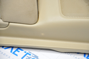 Door trim card rear right Nissan Pathfinder 13-16 cloth beige, plastic turned white