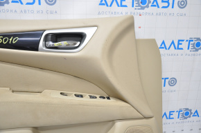 Door trim card front left Nissan Pathfinder 13-16 rag beige, for cleaning, scratches