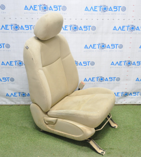 Passenger seat Nissan Pathfinder 13-16 without airbag, manual, beige velour, dry-cleanable