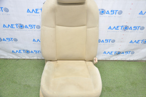 Passenger seat Nissan Pathfinder 13-16 without airbag, manual, beige velour, dry-cleanable
