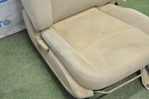 Passenger seat Nissan Pathfinder 13-16 without airbag, manual, beige velour, dry-cleanable