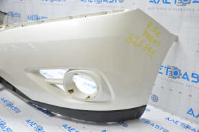 Bare front bumper Nissan Pathfinder 13-16 prerest, white, dents