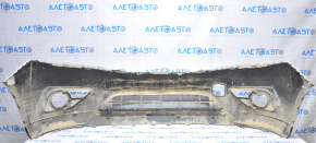 Bare front bumper Nissan Pathfinder 13-16 prerest, white, dents