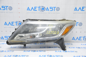 Headlight front left Nissan Pathfinder 13-16 bare pre-rest without fastening, water damage, for polishing
