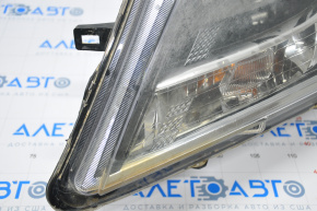 Headlight front left Nissan Pathfinder 13-16 bare pre-rest without fastening, water damage, for polishing