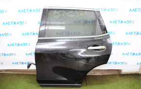 Door assembly rear left Nissan Rogue 14-20 black KH3, dented