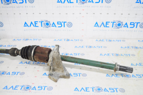 Drive axle shaft front right Nissan Rogue 14-20 fwd, with bracket, rusty