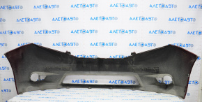 Front bumper bare Toyota Sienna 11-17 red, dented, broken fastener, not factory holes