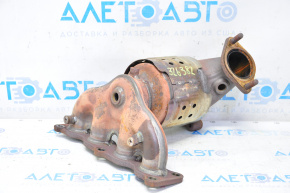 Exhaust manifold with catalytic converter Hyundai Sonata 15-19 2.4