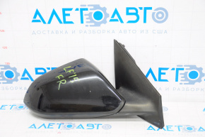 Side mirror right complete Hyundai Sonata 15-17 5 pins, black