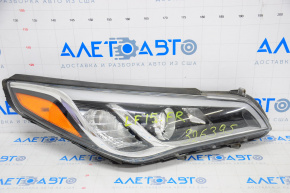 Headlight front right bare Hyundai Sonata 15-17 halogen without fastening