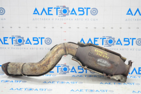 Exhaust line middle part with catalytic converter Nissan Rogue 14-16