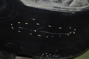 Quarter wing rear left Nissan Rogue 14-20 black, pokes