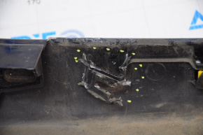Left threshold Hyundai Sonata 15-17 SE black broken fasteners, fractures at the bottom