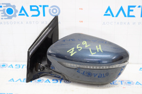 Left side mirror complete Nissan Murano z52 15-16 5 pins, turn signal blue RBG