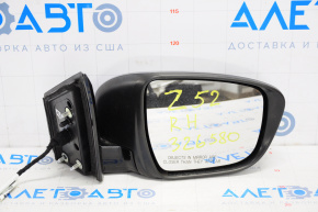 Side mirror right complete Nissan Murano z52 15-16 5 pins, turn signal, blue RBG