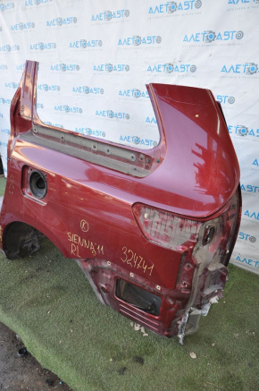 Quarter wing rear left Toyota Sienna 11-17 without BSM, red, small bumps