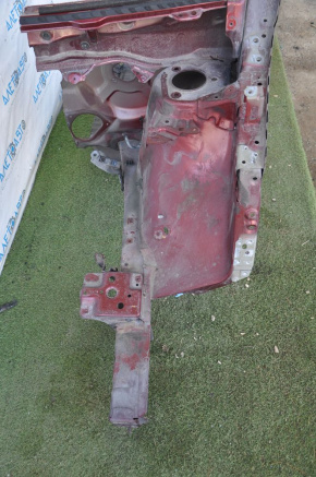Front quarter left Toyota Sienna 11-14 red