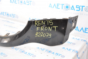 Front bumper upper part Jeep Renegade 15-18 prerest, black, broken crepe, scratches