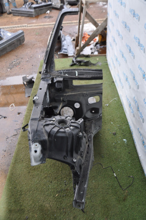 Front right quarter Chevrolet Camaro 16-convertible black, bent side member