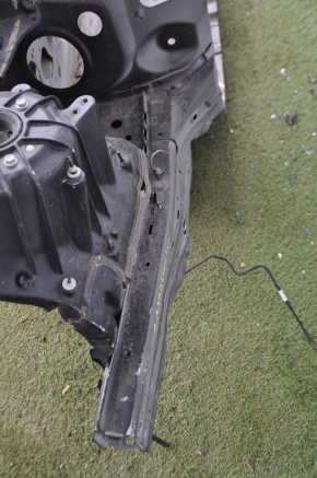 Front right quarter Chevrolet Camaro 16-convertible black, bent side member