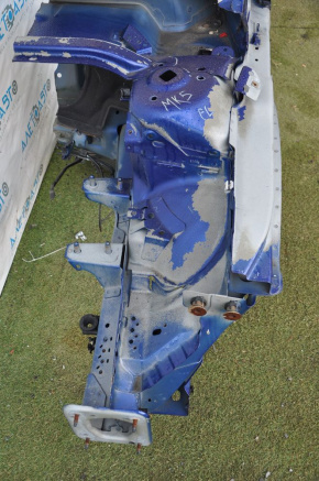 Front quarter left Ford Fusion mk5 13-20 blue, with central pillar