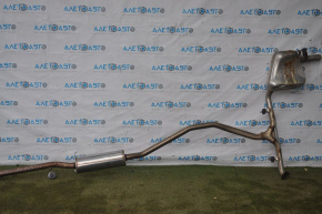 Muffler rear part with barrel right Honda Civic X FC0 16-17 1.5T dented resonator, dented