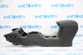 Console center armrest and cup holders Jeep Renegade 15-17 black, leather, scratches