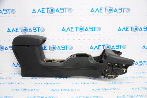 Console center armrest and cup holders Jeep Renegade 15-17 black, leather, scratches