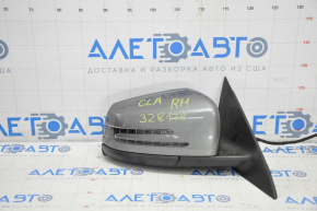 Right side mirror complete Mercedes CLA 14-19 11 pins 7+4, turn signal, heated, graphite 787