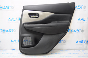 Door trim card rear right Nissan Murano z52 15-18 leather black gray insert