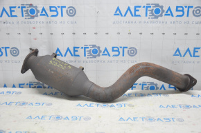 Exhaust line middle part with catalytic converter Nissan Rogue 14-16 stud defect