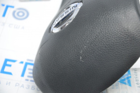 Airbag in steering wheel driver Nissan Rogue 14-16 black, scratches, dent