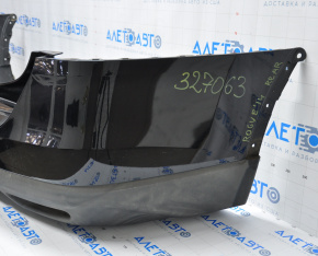 Rear bumper bare Nissan Rogue 14-16 black, not