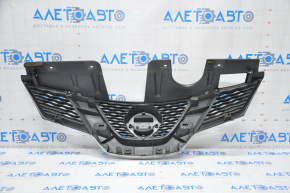Radiator grill grill Nissan Rogue 14-15 without camera with emblem, broken fasteners