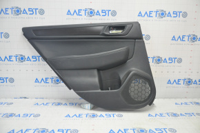 Door trim card rear left Subaru Legacy 15-19 leather, black, brown insert, scratches