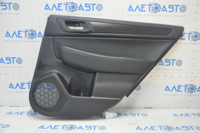 Door trim card rear right Subaru Legacy 15-19 leather, black, brown insert, scratches