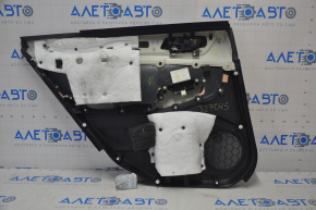 Door trim card rear right Subaru Legacy 15-19 leather, black, brown insert, scratches
