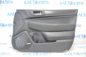 Door trim card front right Subaru Legacy 15-18 leather, black, brown insert