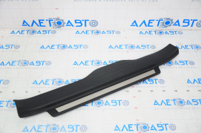 Front left threshold trim with chrome trim Subaru Legacy 15-19 black