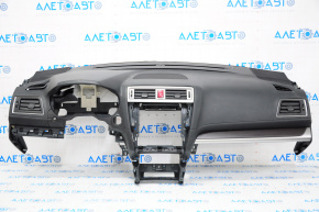 Dashboard front panel without AIRBAG Subaru Legacy 15-17 black, scratches