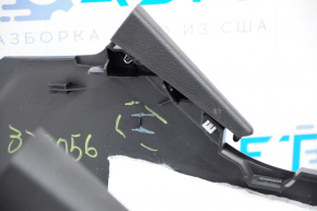 Console central armrest Subaru Legacy 15-19 leather black, heated, scratch, broken crepe