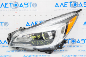 Headlight front left Subaru Legacy 15-17 bare, pre-rest, halogen, black reflector