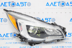 Headlight front right Subaru Legacy 15-17 bare prerest halogen, black reflector