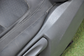 Driver's seat VW Tiguan 09-18 without airbag, electric + fur, leather black, crack on lining