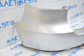 Rear bumper bare VW Tiguan 12-18 rest upper part silver, painted