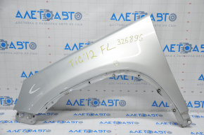 Front left wing VW Tiguan 09-18 silver LA7W butt, painted