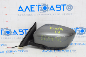 Side mirror left complete Nissan Rogue 14-17 3 pins, graphite