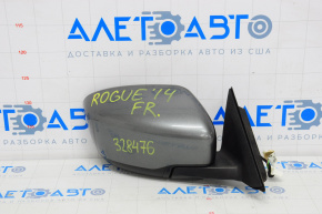 Side mirror right complete Nissan Rogue 14-17 3 pins, graphite