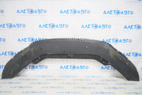 Front bumper lip VW Passat b8 16-19 USA rubbed, non-factory holes, tear